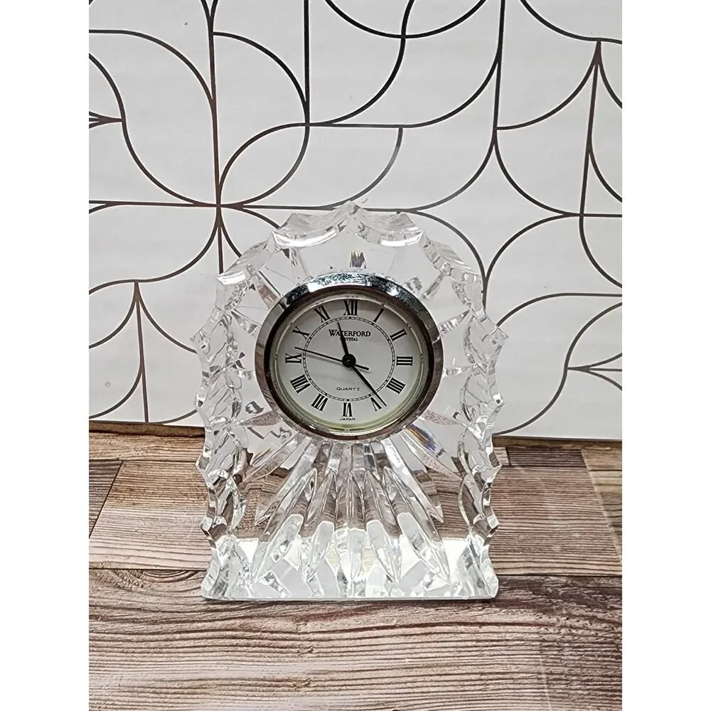 Waterford Crystal small fluted domed clock 3